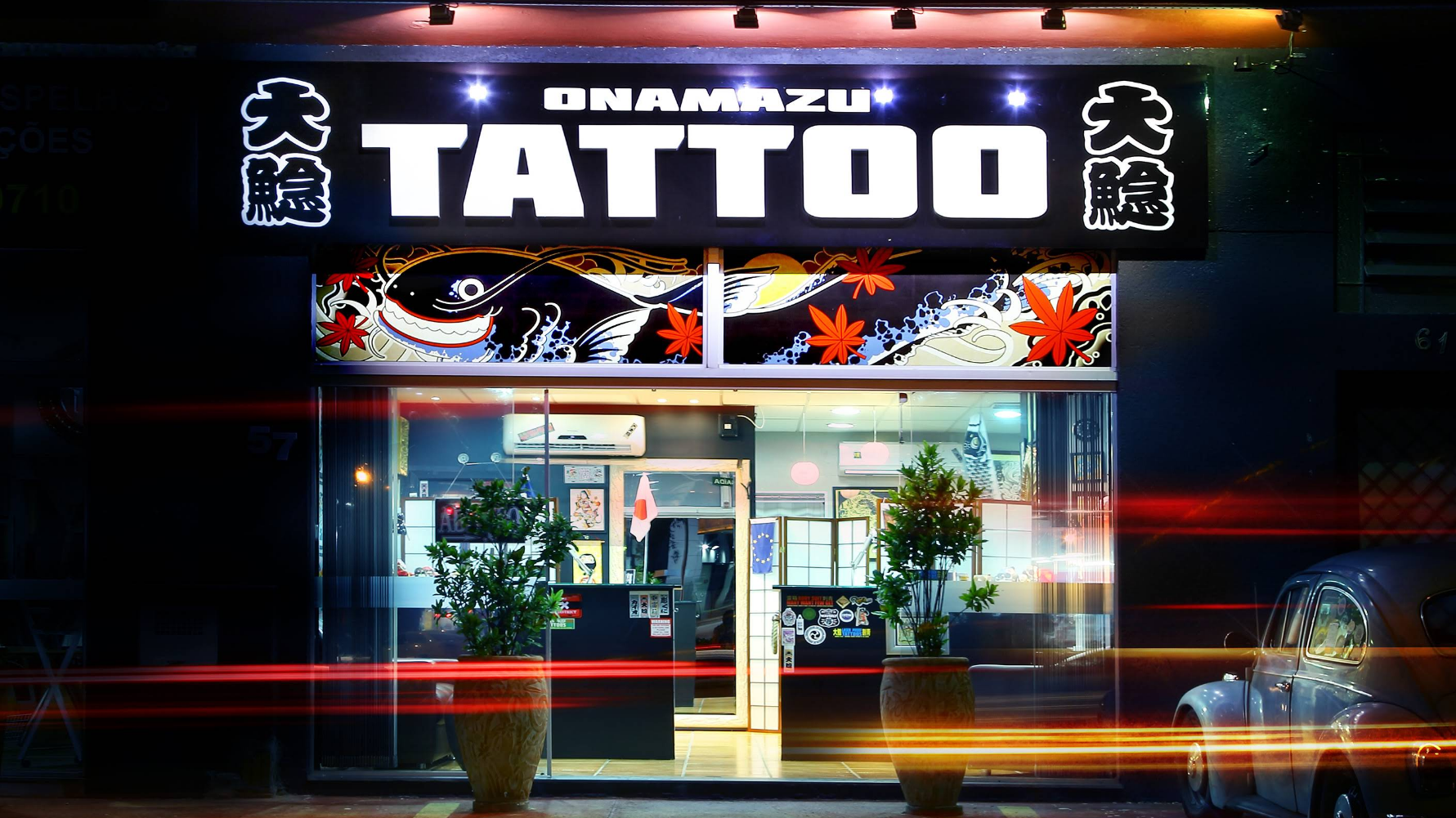 Imagem de abertura do Ōnamazu Tattoo Studio